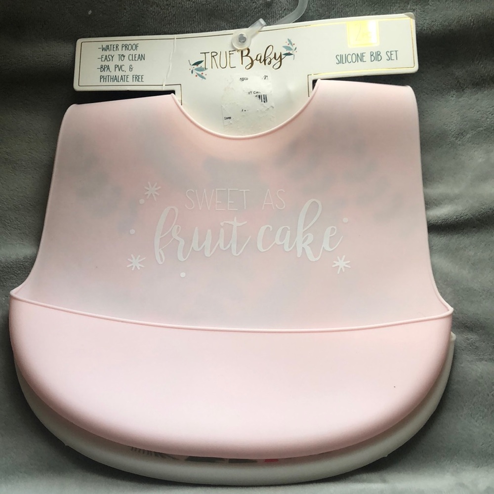 2PC-True Baby Silicone BiB Set